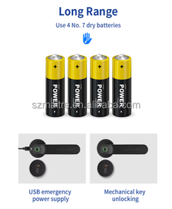 Tuya ứng dụng trong nhà thông minh xử lý mức độ Hợp kim nhôm khóa cửa Mở khóa bằng điện thoại di động và morse Mã làm việc với cửa liên hệ với cảm biến - Product Image 3