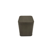 Petite boîte carrée hermétique de qualité alimentaire avec impression personnalisée mini boîte de conserve en fer blanc thé café