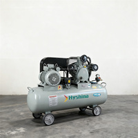 Compresseur d'air à piston électrique de petite taille à entraînement par courroie 15HP 11kW 8bar 10bar 1,6m³/min Réservoir de 270L Machine industrielle portable robuste