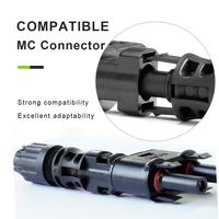 Connecteur MC 2-en-1 pour câble solaire photovoltaïque, compatible NSPV, IP68, 50A, 1500VDC, système d'énergie solaire, mâle/femelle