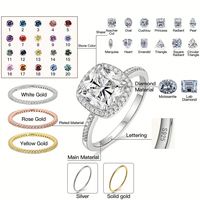 Personalizado 1 1,5 2 3 4 CT 18K oro corte redondo verde Moissanite bisel anillo mujeres gran oferta Vvs diamante compromiso solitario anillo