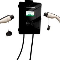 Chargeur de véhicule électrique à double pistolet Wallbox en gros 22KW-Station de charge EV 32A CCS Station de charge murale