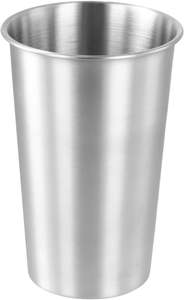 Gobelets en acier inoxydable de 16 onces - Lot de 10 gobelets en acier 304 de 450 ml - Pour café, thé, boissons froides, usage domestique et extérieur - Product Image 2