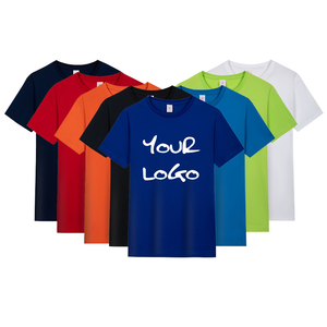 Camiseta Personalizada para Hombre, 100% Algodón, Cuello Redondo, Manga Corta, Color Sólido, Transpirable, Corte Regular, Estilo Casual - Product Image 1