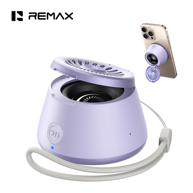 Remax Portable Wireless Speaker 5W HD Sound TWS Waterproof Lightweight Mini Bluetooth V6.0 Speakers with Magnetic Stand