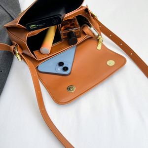 Solid Color Simple <b>Small</b> square Bag Fashion Korean Version Crossbody Shoulder Bag <b>Handbags</b> for Women Luxury - Product Image 6