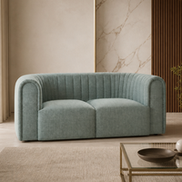 Ensemble de canapés modulaires YUANCHANG - Revêtement en tissu, pieds en acier inoxydable, design carré, garnissage en éponge, meubles de salon modulaires pour la maison