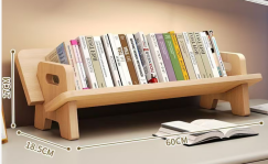 Wood Desk <strong>Shelves</strong> Organiser <strong>CD</strong> Display <strong>Storage</strong> Box Mini Countertop Display Rack Small Multi-Functional <strong>Storage</strong> Shelf - Product Image 4