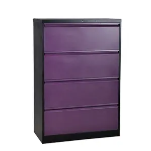 Office Storage Wide Steel Cabinet Metal File Cabinet 4 Drawer Filing Cabinets