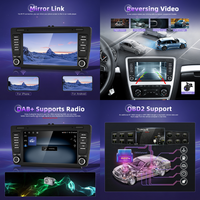 Autoradio Android Podofo 8'' 2+32G, radio de voiture sans fil avec Carplay et Android Auto pour Skoda Octavia/Yeti/Rapid/Superb/Roomster