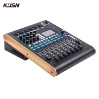 KF-24 24 canaux 8 groupes Console de mixage audio professionnelle Console de mixage audio numérique avec écran tactile 7 pouces USB
