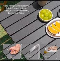 Table de camping pliante légère en acier au carbone OEM ODM, mobilier d'extérieur, expédition rapide, assemblage facile et portable