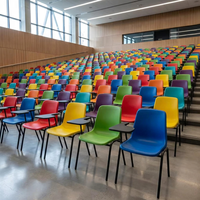 Chaise d'entraînement empilable avec tablette d'écriture, capacité de 600 lb, chaise d'étudiant avec bureau, siège ergonomique pour l'école et les conférences