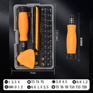 33-in-1 Precision Screwdriver Set with Pry <b>Tools</b> Tweezers Plastic Spudgers Transparent Case <b>for</b> Phone Laptop Watch Repair Kit - Product Image 3