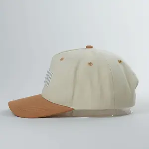 Produsen pabrik topi bisbol 5 Panel kustom pola cetak bordir 3D penuh kain poliester katun dapat disesuaikan untuk pria