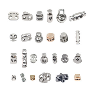 Metal Spring Buckles Double Hole Adjustable Cord Fasteners For Garment Accessories T004 T008 T014 T016 T033 T051 T052 T076 T086 - Product Image 3