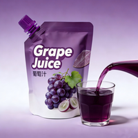 Pochettes souples en papier kraft écologiques et recyclables de 30 ml à 1000 ml pour jus liquides, avec bec verseur et fermeture supérieure, emballage personnalisable