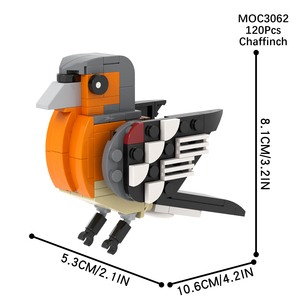MOC3057-3068 Mattoncini MOC Animali Uccelli: Cardina, Gabbiano Reale, Petore, Oca Grigia - Blocchi da Costruzione Fai da Te, Giocattoli Educativi per Bambini - Product Image 4