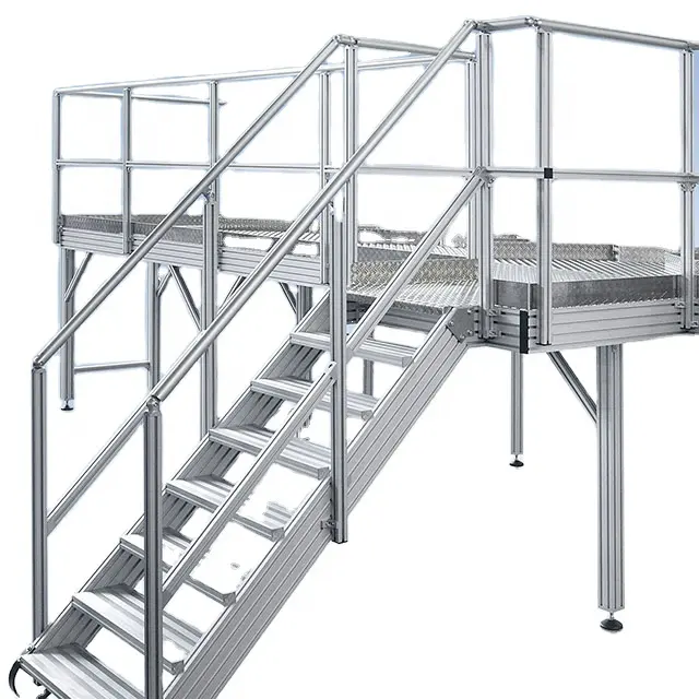 Échelle de plate-forme mobile de passerelle d'assemblage en aluminium de haute qualité