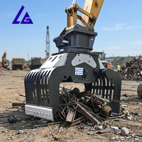 Grappin de tri hydraulique fixe compact et puissant pour la rénovation urbaine et la pose de canalisations utilitaires
