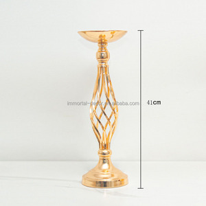 <span class=keywords><strong>Portacandele</strong></span> Dorato Opaco a 4 Scomparti per Centrotavola di Matrimoni e Ricevimenti - Product Image 5