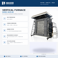 Four vertical pour les tests de résistance au feu des composants de construction, des portes, des fenêtres et du verre (GB/T 9978.1) Testeur de résistance à la flamme