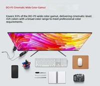 Moniteur de jeu incurvé IPS sans bordure Full HD 4K 165Hz 8ms de temps de réponse rétroéclairé par LED 22/24 pouces Luminosité 300cdm2 Rapport de contraste 1000:1