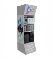 Support d'affichage pour écouteurs Ray Custom, câbles de données Type C, présentoir en carton pour produits électroniques, pour magasin de téléphonie mobile