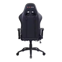 Chaise de jeu ergonomique moderne avec éclairage RGB, style course, en cuir PU, avec mécanisme d'inclinaison et base à cinq étoiles pour joueurs sur PC