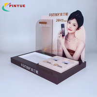 Présentoir rotatif en acrylique transparent à niveaux pour vernis à ongles, idéal pour la vente en gros de cosmétiques et de parfums