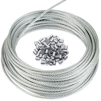 Câble en acier inoxydable de production industrielle 1mm 2mm 3mm 4mm 5mm 6mm