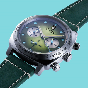 Montre ronde verte CILOA pour homme, multifonctionnelle, de haute qualité, luxueuse, personnalisable, nouveau style, montre à quartz étanche - Product Image 3