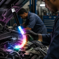 Bande lumineuse LED multifonctionnelle flexible IP20 en silicone - Lumière froide pour réparation automobile, usage domestique et extérieur ; Puissante, portable et à intensité réglable