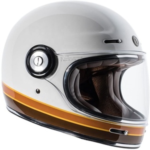 La cara blanca novela bicicleta Retro de diseño de seguridad de <span class=keywords><strong>moto</strong></span> <span class=keywords><strong>casco</strong></span> de la motocicleta - Product Image 5