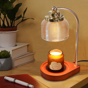 Yeni Gelen Amerikan Tarzı Mum Isıtıcı Lamba Krem Rengi Aroma Difüzörü Alevsiz Balmumu Eritici Işık Masa Lambası Yatak Odası İçin - Product Image 3