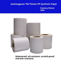Étiquette adhésive en papier synthétique PP imperméable et anti-déchirure pour usage médical avec une forte résistance à la traction