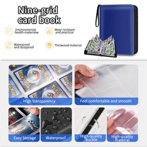 อัลบั้มใส่การ์ดสะสม FX Premium PU แบบซิป สีฟ้า ความจุ 400-900 ใบ - Product Image 6