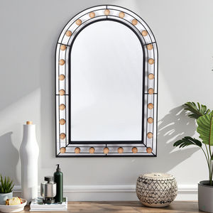 2025 miroir <span class=keywords><strong>de</strong></span> douche en ligne <span class=keywords><strong>pour</strong></span> raser les miroirs muraux en perles <span class=keywords><strong>de</strong></span> <span class=keywords><strong>bois</strong></span> encadrés noirs <span class=keywords><strong>pour</strong></span> le salon à domicile et l'hôtel Hilton <span class=keywords><strong>pour</strong></span> les décorations cosmétiques - Product Image 3