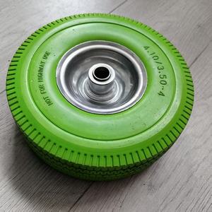 Roue en PU robuste 4.10/3.50-4 pour chariot - Product Image 2