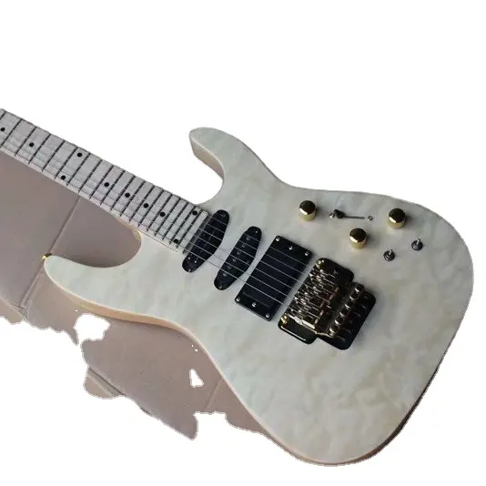 Flyoung טבעי עץ צבע 6-מחרוזת מיתרי גיטרה מכשיר זול מחיר חשמלי גיטרה טנדרים פעילים