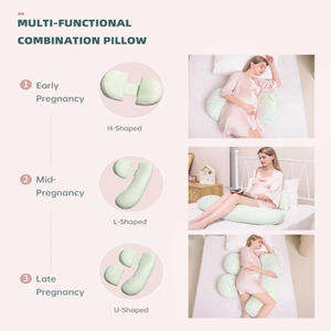 Oreiller <span class=keywords><strong>de</strong></span> <span class=keywords><strong>grossesse</strong></span> en forme <span class=keywords><strong>de</strong></span> U réglable pour femmes enceintes, soutien complet du corps pour la taille, l'abdomen, <span class=keywords><strong>les</strong></span> jambes, tous <span class=keywords><strong>les</strong></span> types <span class=keywords><strong>de</strong></span> sommeil - Product Image 2