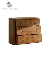 Table de Chevet Personnalisée en Bois Massif de Haute Qualité avec Rangement Intégré – Article Populaire du Fabricant Chinois pour Appartement et Chambre à Coucher