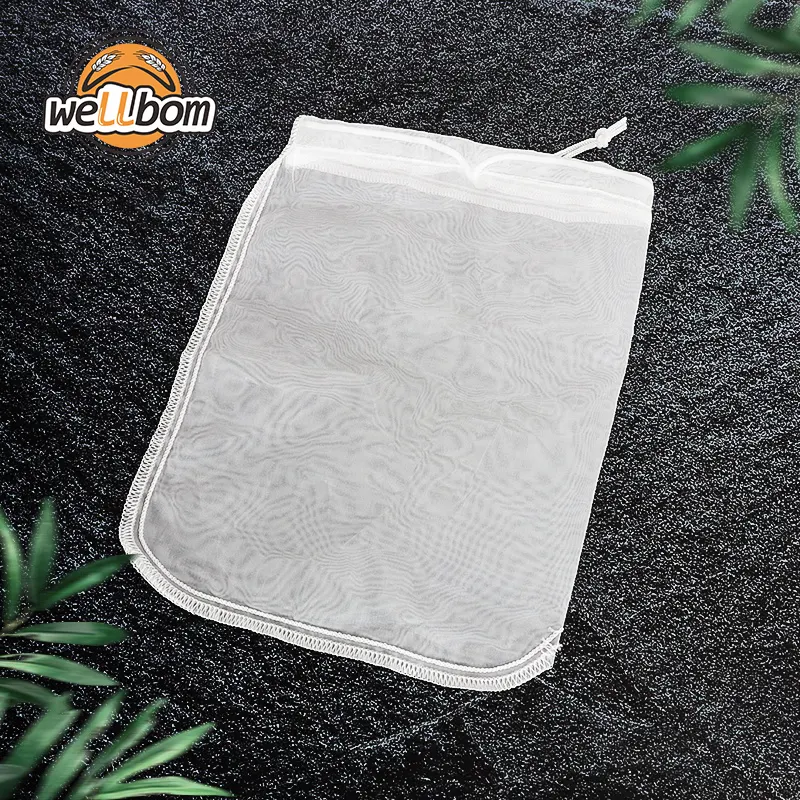 Homebrew Túi Lọc BPA Free Nylon Dây Rút Căng Túi 120 Micron Lưới Tất Cả Các Hạt Brew Bag Bia Hops Lọc Cho Ấm Đun Nước Sử Dụng