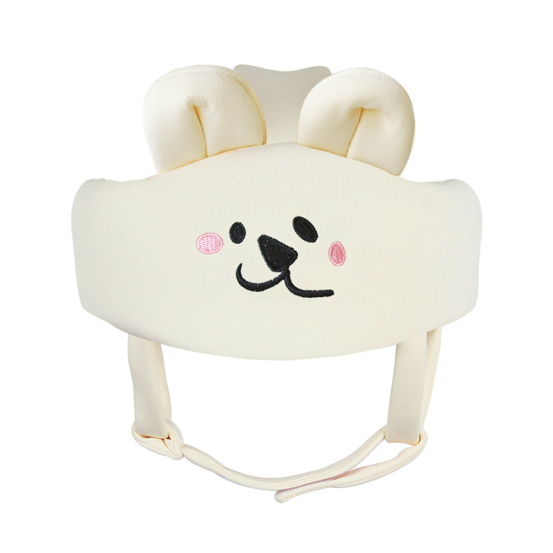 Casquette anti-chute tordue beige