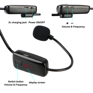 GAW-F08 Sale FM Wireless Microphone , Portable FM Wireless Headset Microphone Megaphone <strong>Radio</strong> <strong>Mic</strong> for Loudspeaker/ Teach - Product Image 5