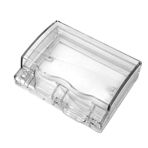 Прозрачная водонепроницаемая настенная розетка с двойной крышкой IP55 для наружного использования, 2 розетки переменного тока, поликарбонат - Product Image 6