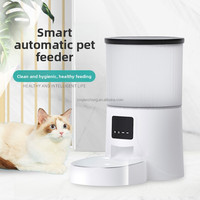 Comedero Automático para Perros, Dispensador Inteligente de Alimentos, Tazón de Acero Inoxidable, Suministros para Mascotas, Wifi 2.4G, Comedero Automático para Animales