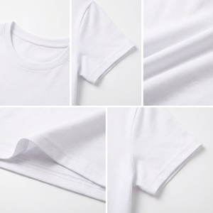 Vente en gros de t-shirts en coton à manches courtes pour enfants, couleur unie, vêtements pour enfants en stock - Product Image 5