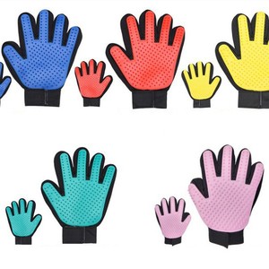 <b>Pet</b> Grooming Gloves Blue TPR Massage And Cleaning For Dog Cat Hair Removal - Product Image 5