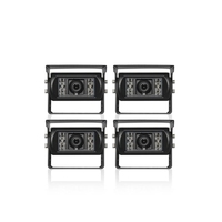 Kit de caméra de recul : Moniteur quadruple avec boutons de commande rétroéclairés
